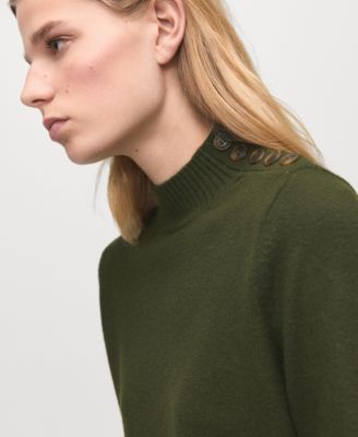 Women's Button Perkins-Neck Sweater
