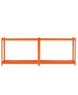 4-Tier Storage Shelves, 2400-Lb Capacity, 20"D x 40"W x 60"H, Adjustable Heavy-Duty Utility Rack