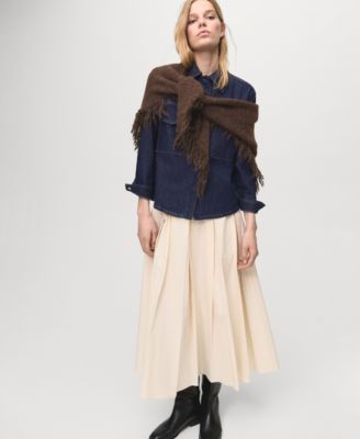 Women's Flap Pockets Denim Shirt