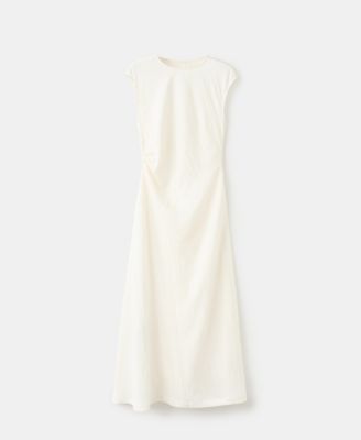 Women's Pleated Waist Lyocell Dress