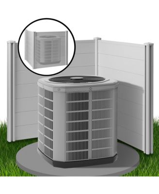 42" x 42" Privacy Screen - Outdoor Vinyl Fence Panel Enclosure for AC / Trash Bins / Pool Equipment