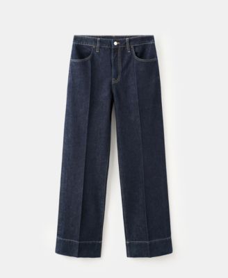 Women's Seam Detail Straight-Leg Jeans