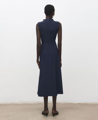 Women's Metal Embellishment A-Line Dress