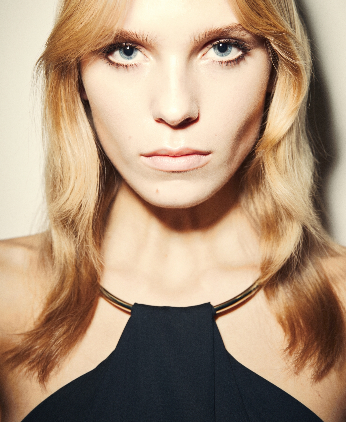 Mango Women's Choker Collar Fine Knit Dress