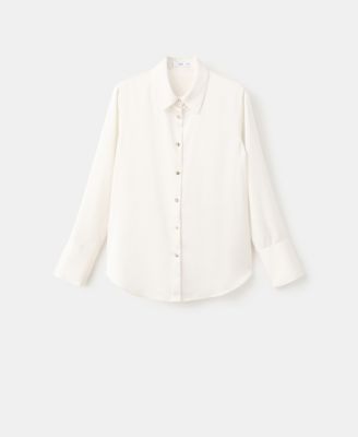 Women's Satin Finish Flowy Shirt