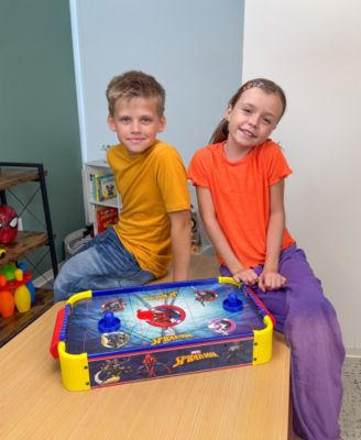 Marvel Spider-Man Electric Tabletop Air Hockey Wood