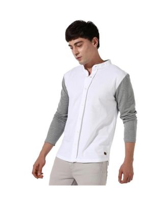 Men's Men's Colourblocked Regular Fit Shirt