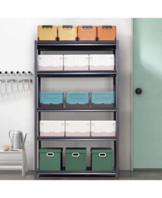 78"H 5 Tier Metal Shelves for Storage Garage Shelving 2000LBS Heavy Duty Storage Shelves