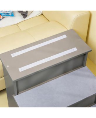 Small Dog Steps Pet Stairs for Bed and Sofa in Grey