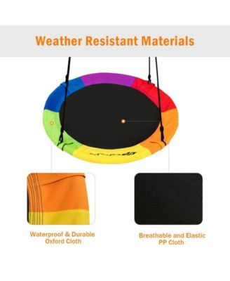 40 Inch Flying Saucer Tree Swing Outdoor Play for Kids