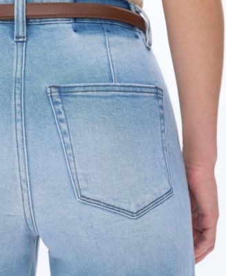 Women's Bella High Rise Wide Leg Raw-Hem Jeans