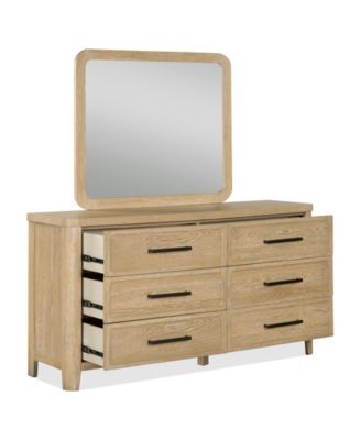 Marcel 19" Wood 6-Drawer Dresser