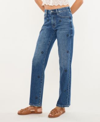 Women's High Rise Straight Jeans