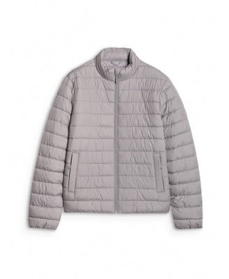 Men's jacket with synthetic filling - grey