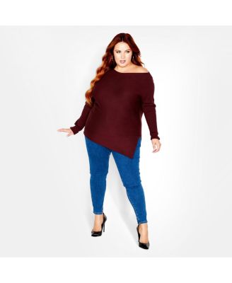 Plus Size Lean In Sweater