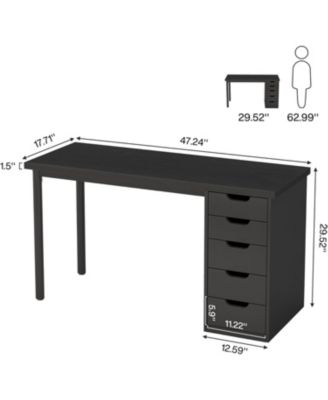Modern Computer Desk, Simple Style, 47 Inches PC Desk
