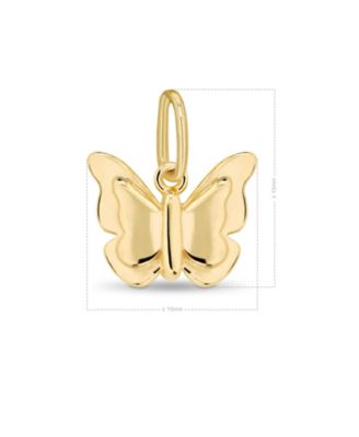 Butterfly Pendant in 14K Gold, approx. 0.8 grams.