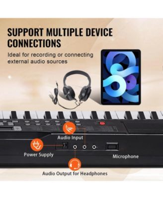 61 Key Digital Keyboard Piano with Dual Speakers Multiple Sound Modes and Beginner Friendly Learning Setup