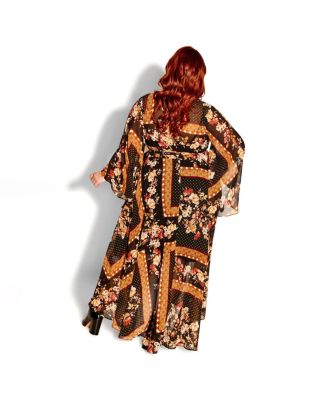 Women's Falling Floral Maxi Dress