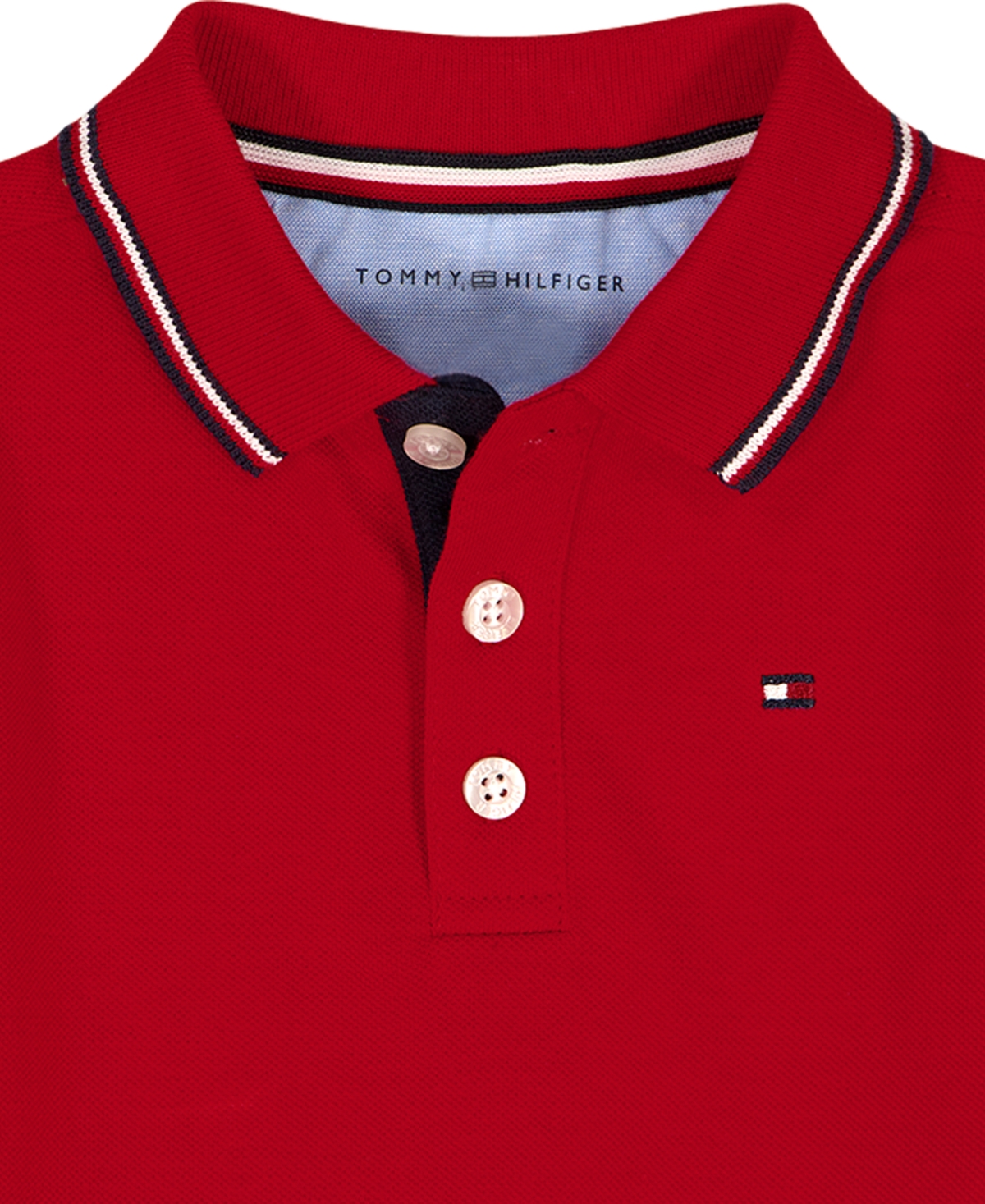 Tommy Hilfiger Baby Boys' Flag Embroidery Polo Shirt and Shorts, 2-Piece Set