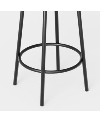 Bar Table Set with 4 Bar stools PU Soft seat with backrest, Grey, 47.24'' L x 23.62'' W x 35.43'' H