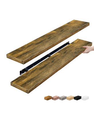 2-Pack 55" Wall Mounted Floating Shelves for Any Room