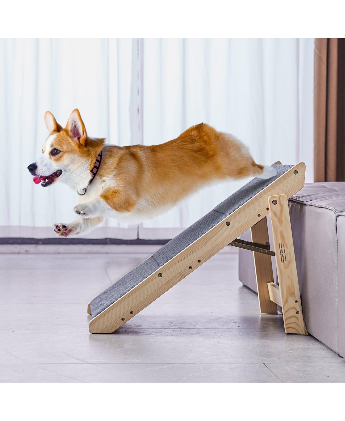 Cozito Convertible 3-Step Wooden Pet Stairs & Ramp