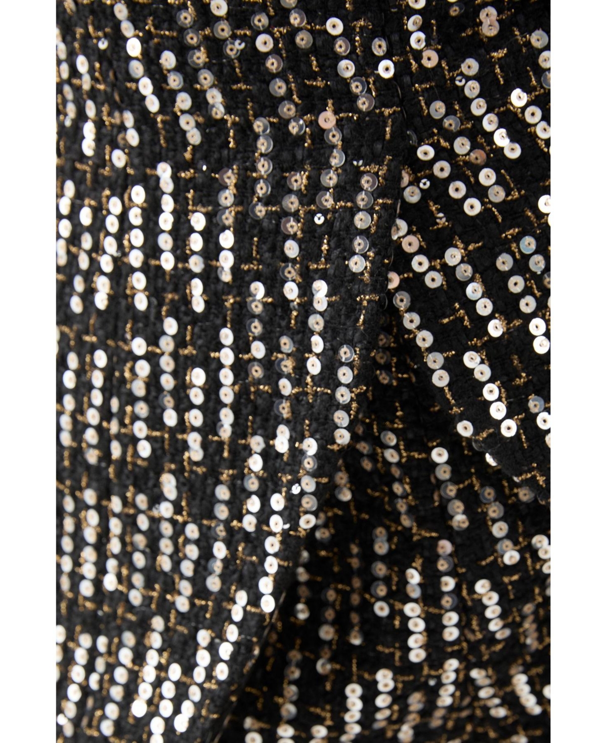 MissPap Women's Premium Sequin Boucle Bandeau Playsuit