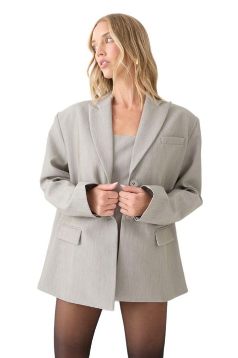 Женский пиджак MissPap Premium Masculine Blazer, цвет: Серый