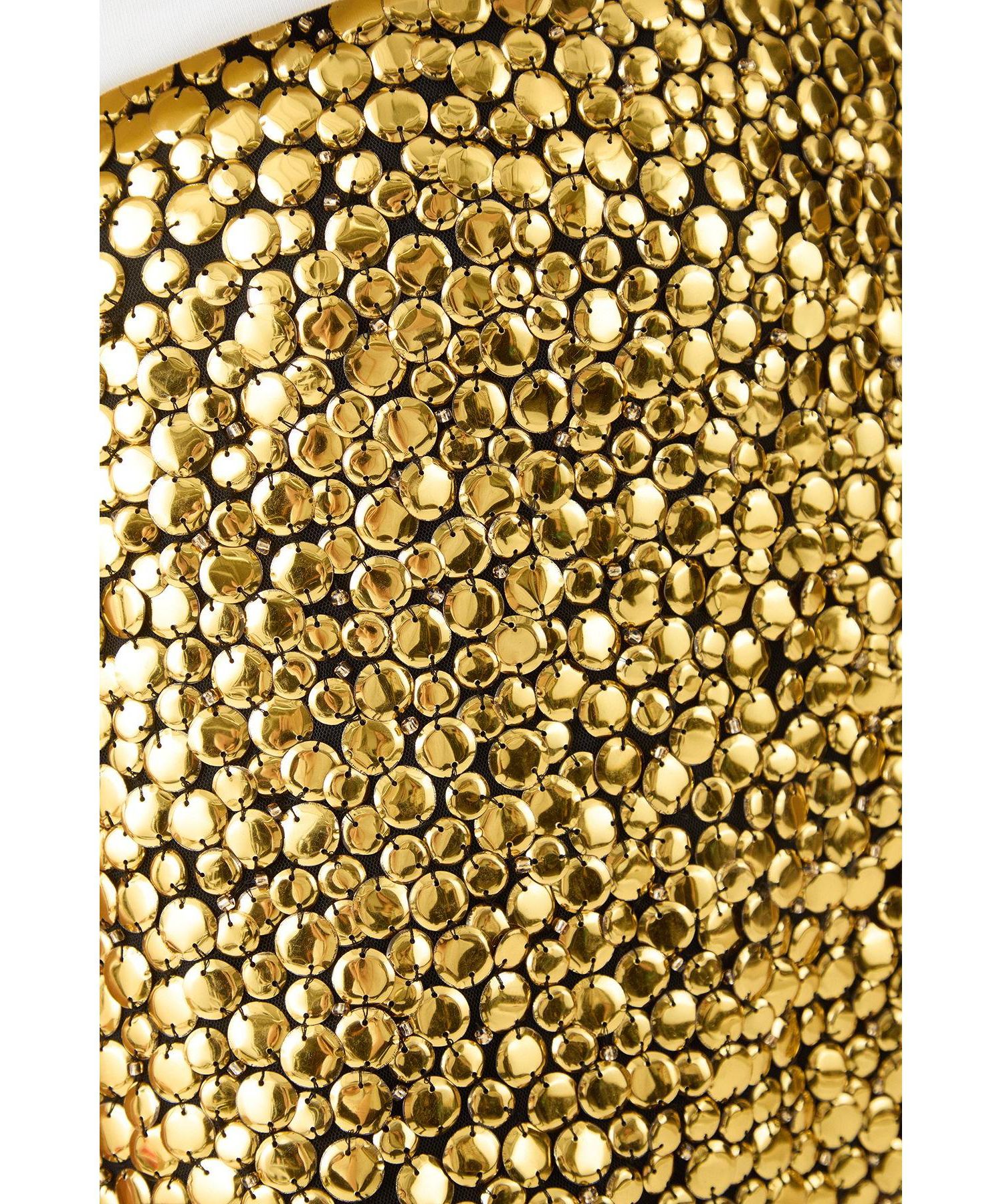 Women's Studded Sequin Embellished Mini Skirt