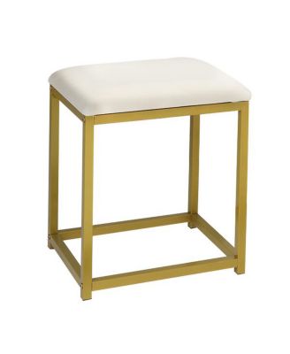 Large Vanity Set with 9 LED Bulbs, Makeup Table with Cushioned Stool, 3 Storage Shelves & 4 Drawers