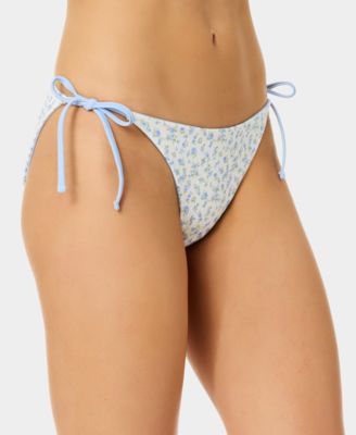 Women's Ditsy Reversible-Tie Side Swim Bottoms