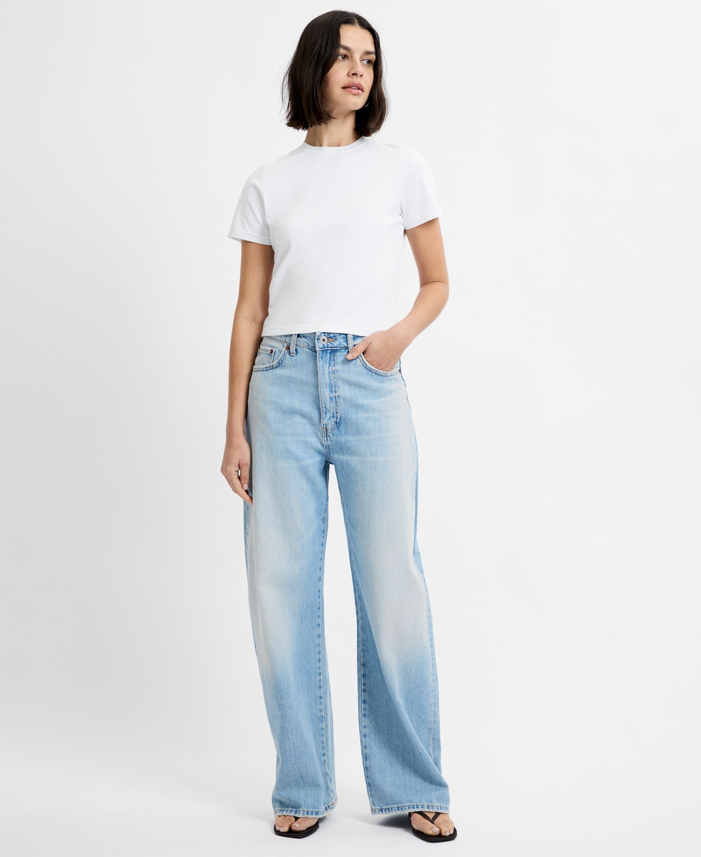 Женская футболка French Connection Maisie Jersey Round Neck, цвет: Белый — фото 1