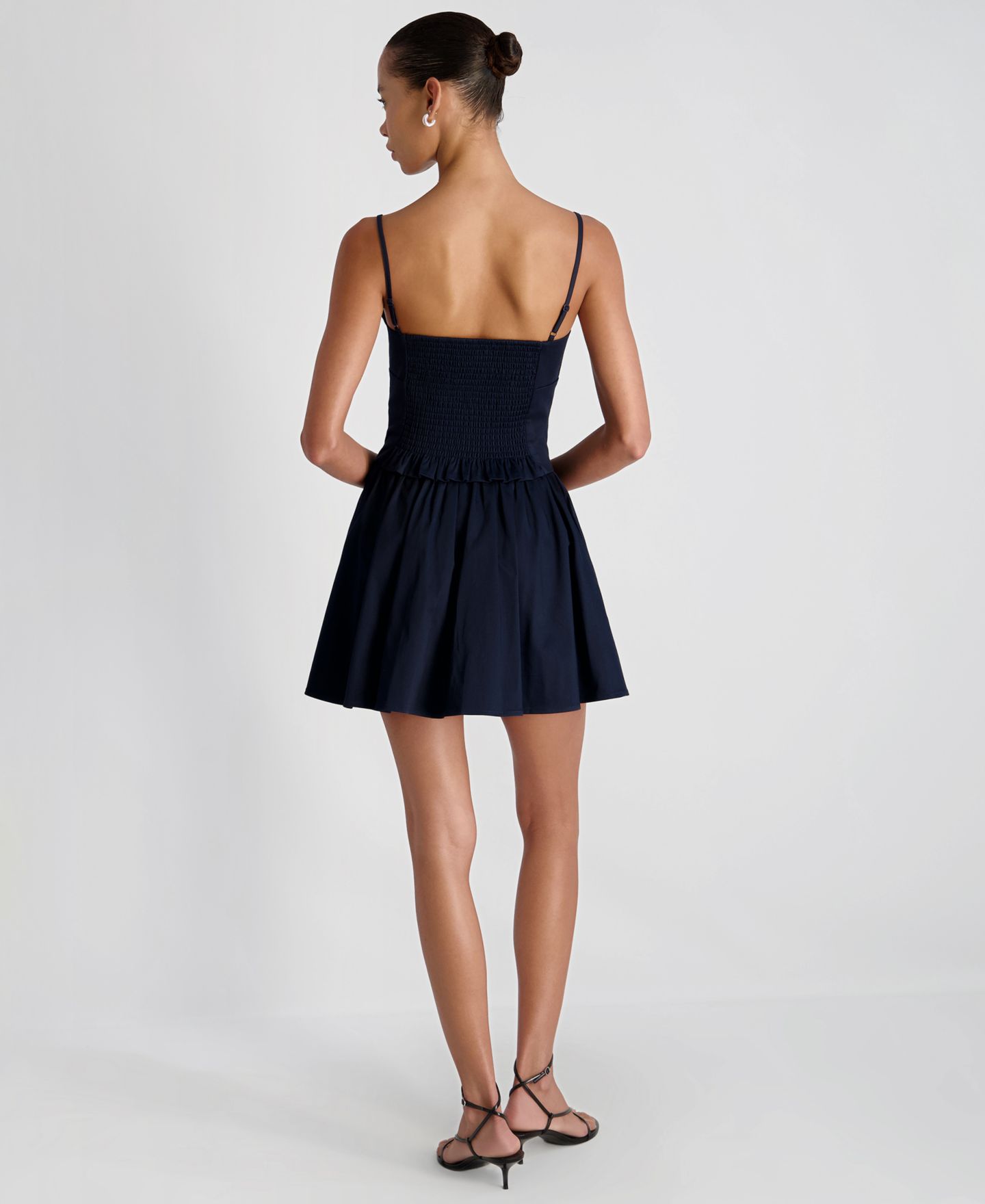 Женская юбка French Connection Side Zip Flare Mini, цвет: Морской — фото 5
