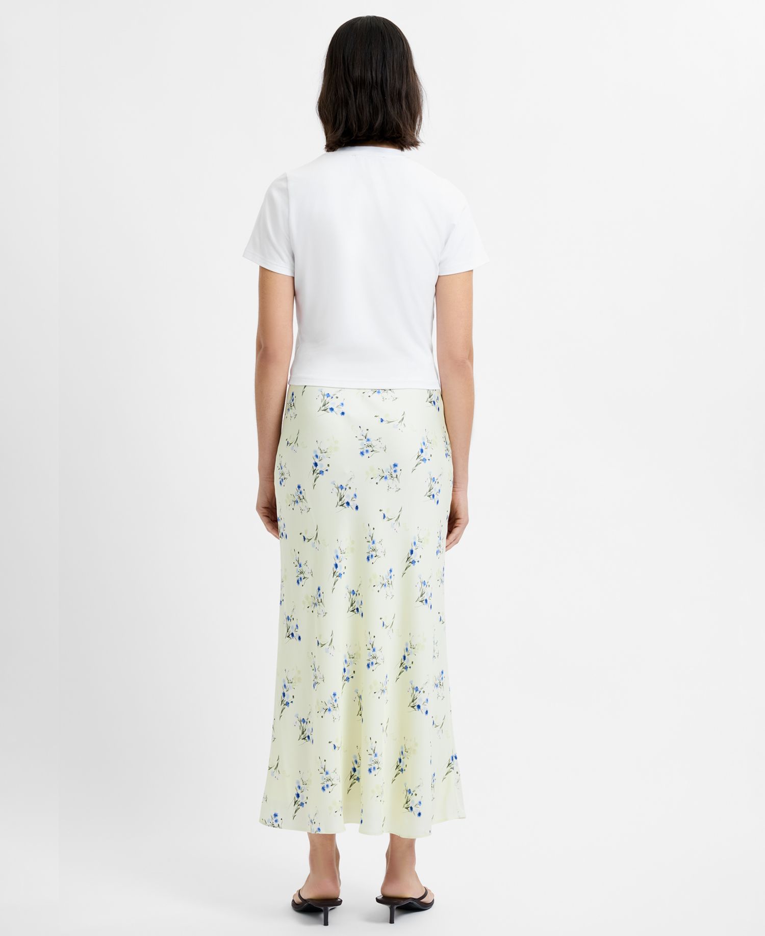 Women's Elyria Oona Yellow Floral Shift Midi Skirt