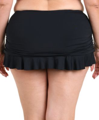 Plus Size Island Goddess Ruffle Swim Skirt