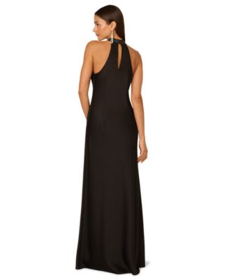 Women's Stretch Satin Long Dress