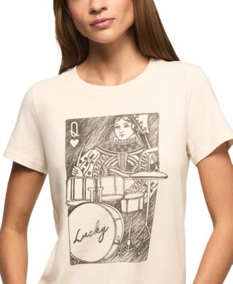 Women's Drummer Queen Crew Neck Top