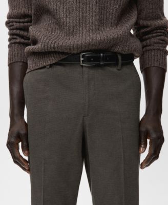 Men's Slim-Fit Flannel Pants