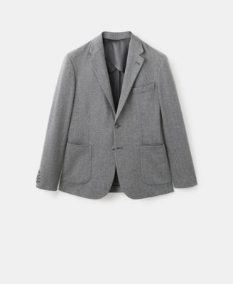 Men's Slim-Fit Herringbone Tailored Jacket