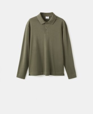 Men's Regular-Fit Knitted Polo Sweater