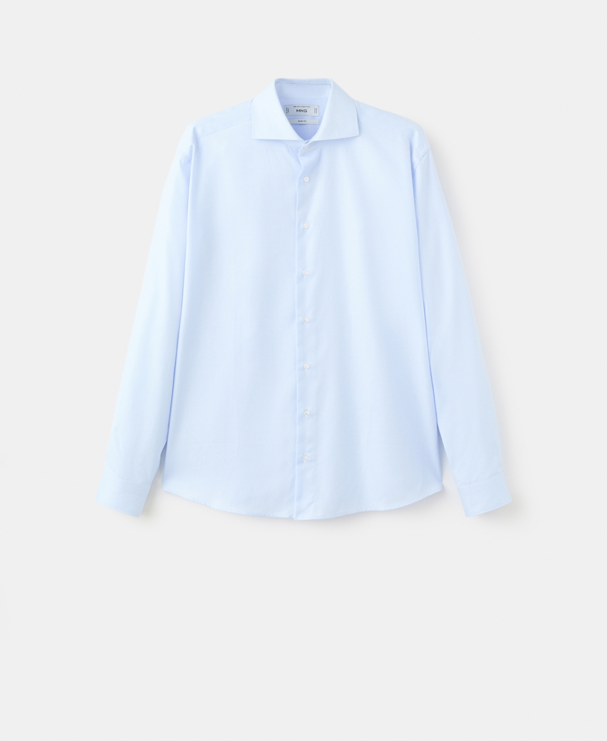 Mango Men's Slim-Fit Micro-Print Twill Dress Shirt