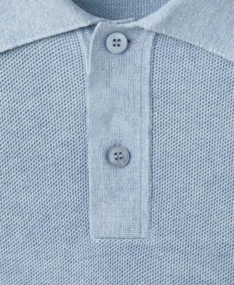 Men's Micro-Structured Cotton Polo Shirt