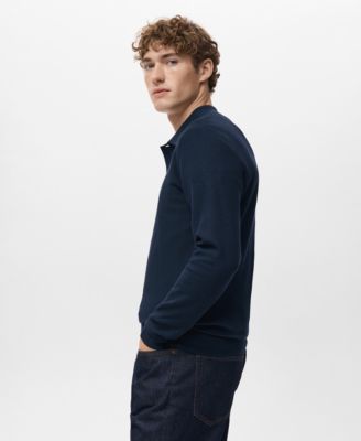 Men's Micro-Structured Cotton Polo Shirt