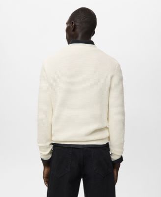 Men's Cotton Braided Sweater