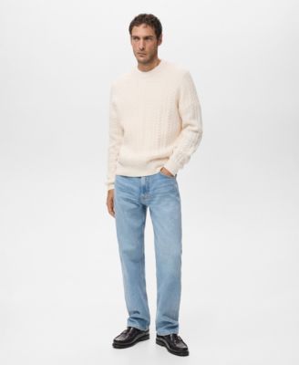 Men's Braided Knitted Sweater