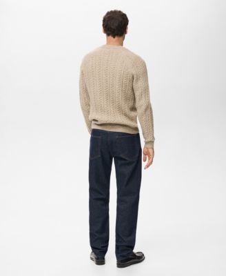 Men's Braided Knitted Sweater