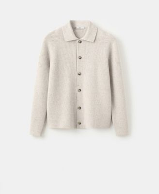 Men's Ribbed Knit Cardigan