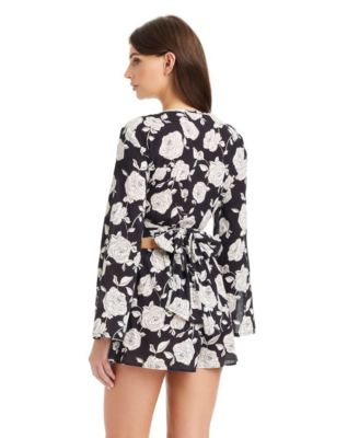 Women's Among Roses Swim Cover-Up Wrap Skort