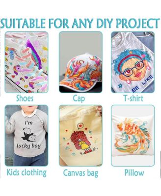 12 Colors Single Head Fabric Paint Pens, Permanent No-Bleed Markers for Artists and Kids, Ideal for Coloring and DIY Projects